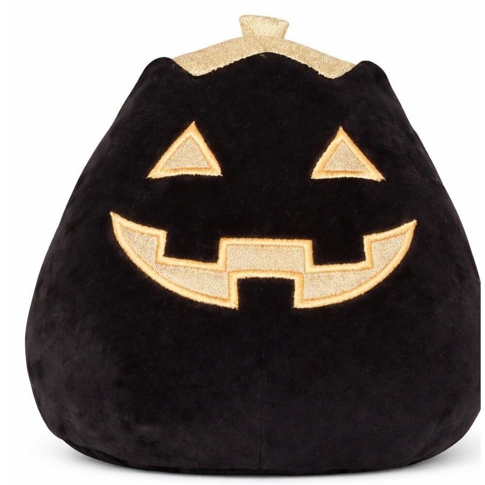 Halloween Squishmallow Paige The Pumpkin 8” Black/Gold 2021 Jack-o-lantern P12